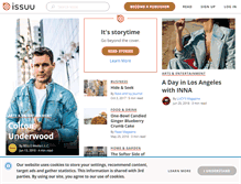 Tablet Screenshot of issuu.com